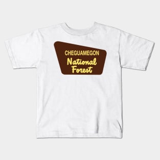 Cheguamegon National Forest Kids T-Shirt